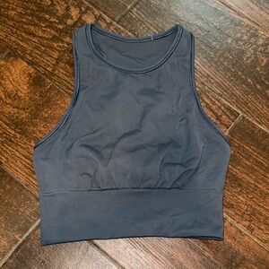 lululemon athletica Navy ebb to train Crop Tank